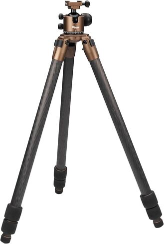 SIG SAUER Zulu-DMR Carbon Tripod Kit – Precision Shooting Tripod w/ARCA-Swiss Dual-Tension Ball Head, 3-Section Carbon Fiber Legs, 69in Max Height, 55lb Load Capacity, FDE in Saudi Arabia