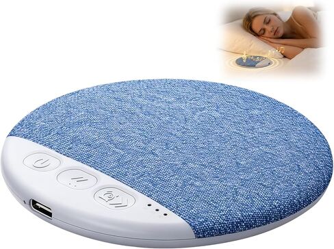 Bluetooth Pillow Speaker for Sleeping, Mini Portable Under Pillow Speaker with White Noise Timer Wireless Sleep Aid, Sleep Pillow Speaker with Bluetooth 6.0, for Bedtime Music in Saudi Arabia