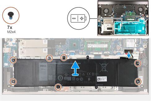 DELL 4K1VM 11.4V 8070mAh 97Wh 6-Cell Lithum-Ion Battery for DELL G7 7700,Precision 5520 5530 5540,XPS 9560 9570,Vostro 7500,7500 7501,7590,7591 Series Laptop P/N:W62W6 9TM7D XYCW0 V0GMT NCC3D NYD3W in Saudi Arabia