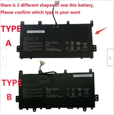 بطارية بديلة لأجهزة الكمبيوتر المحمول/الكمبيوتر المحمول Powerforlaptop متوافقة مع Chromebook C423 C423NA C523 C523NA Series C21N1808 C21PQCH 0B200-03060000 0B200-03130000M in Saudi Arabia