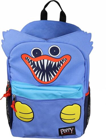 Mad Engine Poppy Playtime Huggy Wuggy Backpack 18" Character Design Multipurpose Tote Bag with 3D Ears in Saudi Arabia