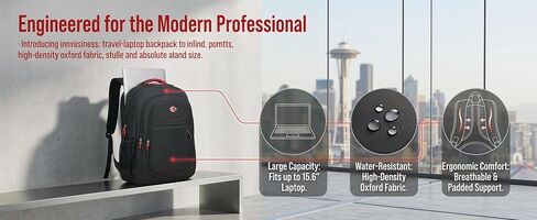 New Model Large Capacity Travel Backpack for Men - Durable Nylon Premium Quality Adjustable Straps Multi-Compartment Outdoor Travel Water Resistant Backpack Red in Saudi Arabia