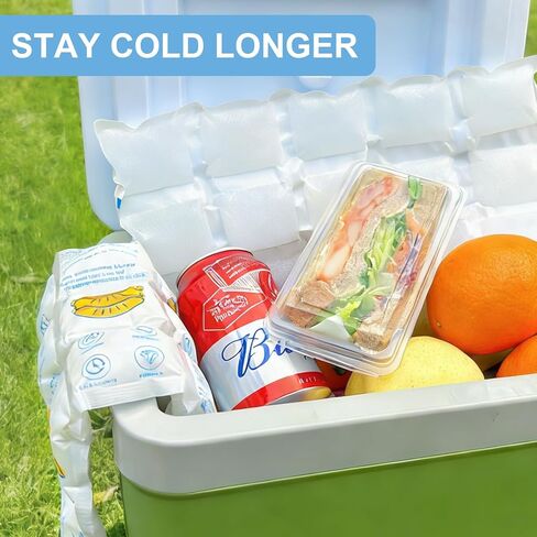 Dry Ice Packs for Shipping Frozen Food, Reusable Long Lasting Cold Packs for Cooler or Lunch Boxes, Flexible Freezer Ice Sheets for Shipping, Gel Ice Freezer Packs for Camping, 5 Sheets 75cells in Saudi Arabia