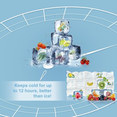 Dry Ice Packs for Shipping Frozen Food, Reusable Long Lasting Cold Packs for Cooler or Lunch Boxes, Flexible Freezer Ice Sheets for Shipping, Gel Ice Freezer Packs for Camping, 5 Sheets 75cells in Saudi Arabia