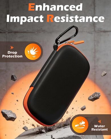 حقيبة حمل صلبة ProCase لـ 2025 SanDisk Extreme Pro SSD المحمولة مع USB4 4 تيرابايت 2 تيرابايت، محرك أقراص الحالة الصلبة الخارجي USB-C غطاء حماية للسفر EVA مع 3 فتحات للبطاقات - أسود in Saudi Arabia