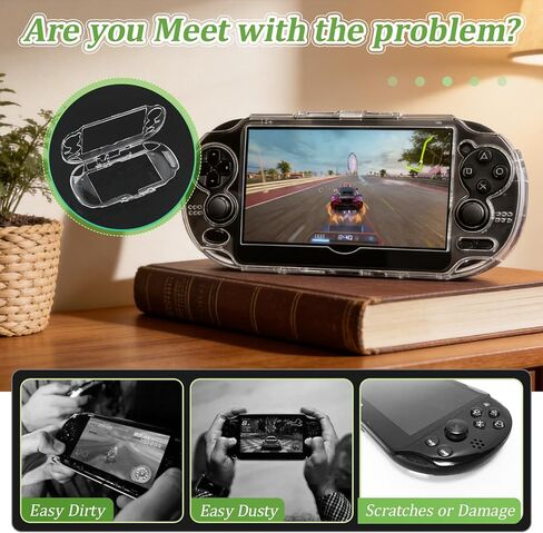 Transparent Hard Shell Case Cover for PlayStation PS Vita PSV 1000 Protective Hard Crystal Clear Case Accessories Replacement Parts in Saudi Arabia