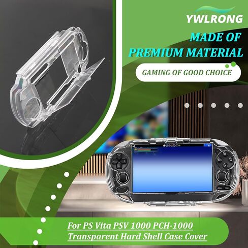 Transparent Hard Shell Case Cover for PlayStation PS Vita PSV 1000 Protective Hard Crystal Clear Case Accessories Replacement Parts in Saudi Arabia
