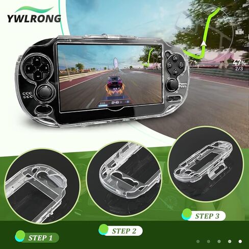 Transparent Hard Shell Case Cover for PlayStation PS Vita PSV 1000 Protective Hard Crystal Clear Case Accessories Replacement Parts in Saudi Arabia