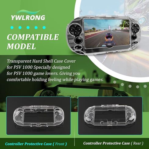 Transparent Hard Shell Case Cover for PlayStation PS Vita PSV 1000 Protective Hard Crystal Clear Case Accessories Replacement Parts in Saudi Arabia