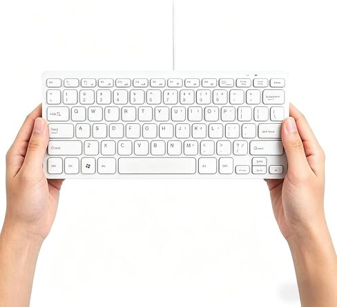 Mini 78 Keys Wired USB Keyboard - Compact & Silent Design for Laptops & Desktops (Black) in Kuwait