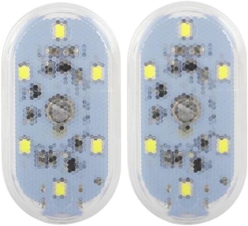Car Roof Reading Light,Car Ceiling Roof Lights 1piece Touch Sensor USB Interior Light Lamp Car Ceiling Reading Decorations Roof Lighting(White) in Saudi Arabia
