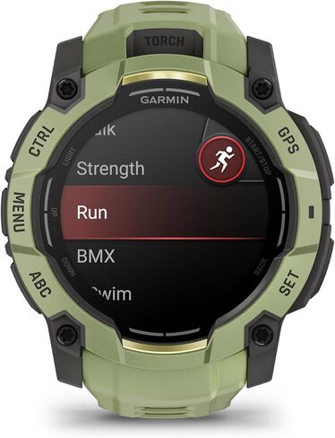 Garmin Instinct® 3 – 50 mm, AMOLED Display, Rugged Outdoor GPS Smartwatch, Built-in Flashlight, Alpine Rush Collection Limited Edition Color, Fern Green with Fern Green Band in Kuwait