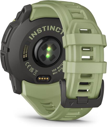 Garmin Instinct® 3 – 50 mm, AMOLED Display, Rugged Outdoor GPS Smartwatch, Built-in Flashlight, Alpine Rush Collection Limited Edition Color, Fern Green with Fern Green Band in Kuwait
