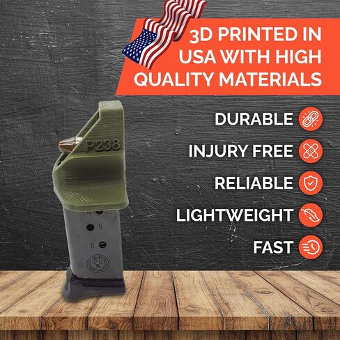 EZMAGLOADER Magazine Loader for the Sig Sauer P238 - Easy Pain Free Loading - Comfortable Grip - Speed Loader Accessories - Large Flanges for Thumb Relief in Saudi Arabia