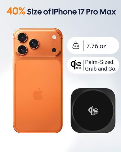 قاعدة شحن 3 في 1 لأجهزة Apple، حامل شاحن لاسلكي مغناطيسي Qi2.2 بقدرة 25 وات قابل للطي، متوافق مع MagSafe لأجهزة iPhone 17/16/15/14/13/12/Air Series وساعة Apple وAirPods، ومحول 45 وات in Kuwait