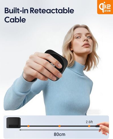 قاعدة شحن 3 في 1 لأجهزة Apple، حامل شاحن لاسلكي مغناطيسي Qi2.2 بقدرة 25 وات قابل للطي، متوافق مع MagSafe لأجهزة iPhone 17/16/15/14/13/12/Air Series وساعة Apple وAirPods، ومحول 45 وات in Kuwait