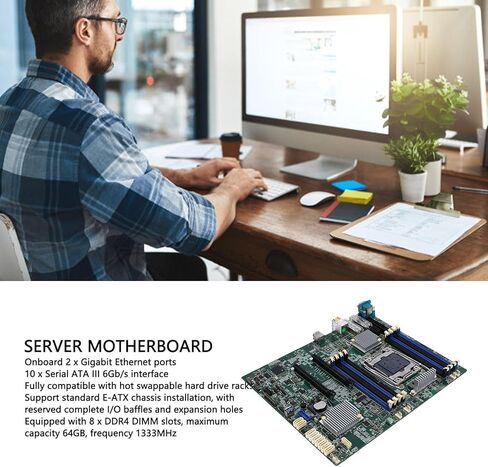 MS S1561 Server Motherboard, LGA 2011 3 DDR4 Support E5 2600 v3 v4 C612 Chipset, with AST2400 IPMI 2.0 10 III 8 DIMM Slots in Saudi Arabia