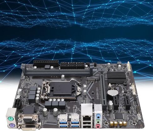 اللوحة الأم Zyyini B460M D2V، LGA1200 64GB 2X DDR4 DIMM لوحة مفاتيح الألعاب لـ i9 i7 i5 i3 الجيل العاشر من وحدة المعالجة المركزية، ومنفذ 6X S ATA III، ومخرج DVI وVGA، وفتحة M.2، ومنفذ USB 3.2 in Saudi Arabia
