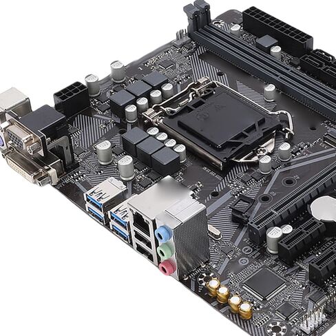 اللوحة الأم Zyyini B460M D2V، LGA1200 64GB 2X DDR4 DIMM لوحة مفاتيح الألعاب لـ i9 i7 i5 i3 الجيل العاشر من وحدة المعالجة المركزية، ومنفذ 6X S ATA III، ومخرج DVI وVGA، وفتحة M.2، ومنفذ USB 3.2 in Saudi Arabia