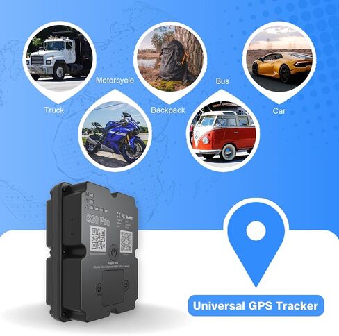 WANWAYTECH GPS Tracker Vehicle - 4G LTE Real-Time GPS Tracking Device for Cars/Trucks, 7500mAh Battery, Worldwide Coverage, App Alerts, Subscription Required in Saudi Arabia