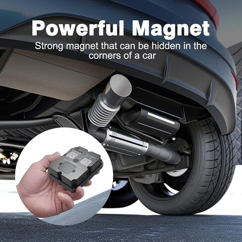 WANWAYTECH GPS Tracker Vehicle - 4G LTE Real-Time GPS Tracking Device for Cars/Trucks, 7500mAh Battery, Worldwide Coverage, App Alerts, Subscription Required in Saudi Arabia