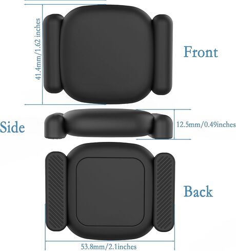 Magnetic Holder Case for Tile Life360 Mate (2024) 2022 Tracker, 2 Pack Hidden Protective Anti-Lost Silicone Cover with Adhesive & Strong Magnet Mount for Metal Surface Car Laptop Motorcycle Truck in Saudi Arabia