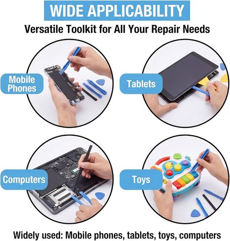 Spudger Pry Tool Kit Electronics Repair-Tools Set Plastic Pry Tool Kit Spudger Tools Set Ultimate Prying Open Tools for Phone Laptop Pad Computer Cell Phone Tablet Electronics Repair in Saudi Arabia