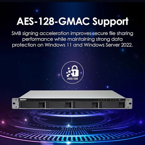 QNAP TS-432PXU-RP-2G 4 Bay عالي السرعة SMB Rackmount NAS مع منفذين 10 جيجابت، ومنفذين 2.5 جيجابت ومصدر طاقة متكرر in Saudi Arabia