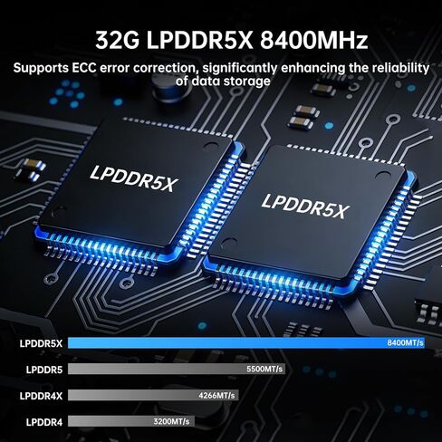 Thdeukoty Desktop NAS 8-Bay, Ultra 9 285H AI CPU, 32GB LPDDR5X 8400Mhz RAM, 2 x 10GbE, 2 x M.2 NVMe Slots, HD/DP, PCIe 4.0 x 8 Slot, USB 4, Support Dual System Network Attached Storage (Diskless) in Saudi Arabia