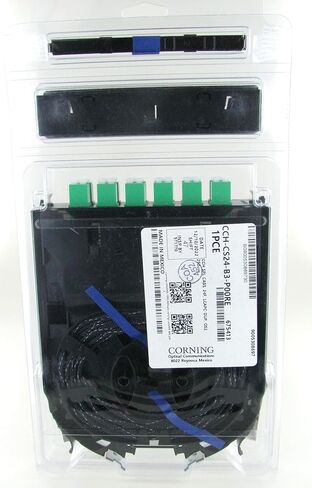 Corning CCH-CS24-B3-P00RE Pigtailed Splice Cassette, 24 Fiber, LC Duplex Singlemode (OS2), Single-Fiber (250 um), Angled Polish in Saudi Arabia