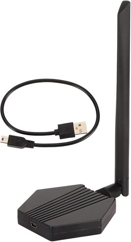 SUNGOOYUE 300Mbps USB WiFi Adapter, Dual Band 2.4G 5G Wireless Network Adapter with External Antenna for Desktop PC Laptop, MacOS Supported in Saudi Arabia