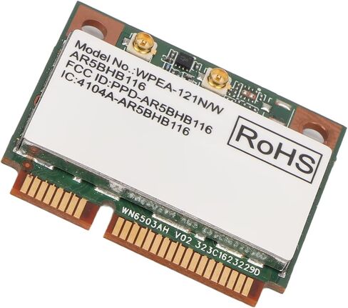SUNGOOYUE AR9382 Network Card, Mini PCIE WiFi Card 300Mbps Fast Transmission Plug and Play, with Stable Performance, for 7 8 8.1 10 ISUS Clevo Terransforce Hasee in Saudi Arabia