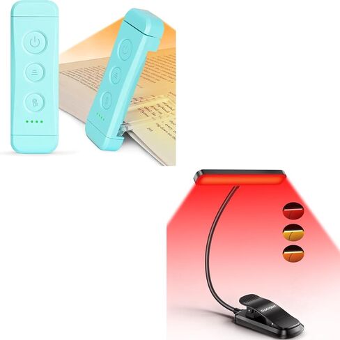 ضوء كتاب Glocusent USB قابل لإعادة الشحن مع 3 أوضاع للضوء الأحمر in Kuwait