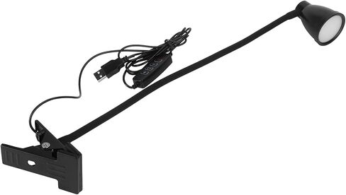 مصباح LED للقراءة بمشبك USB من GIFTER، مصباح LED للعناية بالعين مع 3 درجات حرارة لونية 360 درجة معقوفة سطوع قابل للتعديل، موفر للطاقة للأعمال الحرفية in Kuwait
