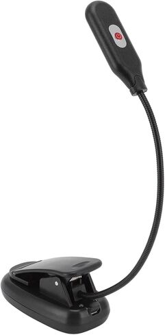 Garosa LED Clamp On Light USB Rechargeable Adjustable Lamp with 3 Light Settings for Reading and Study in Saudi Arabia