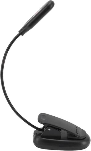 Garosa LED Clamp On Light USB Rechargeable Adjustable Lamp with 3 Light Settings for Reading and Study in Saudi Arabia
