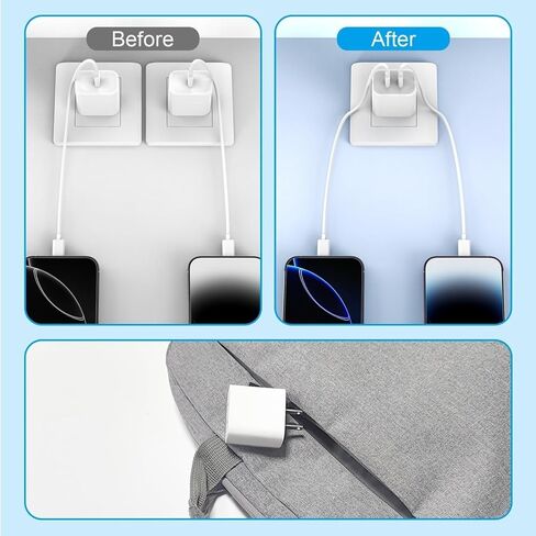 مكعب شاحن USB، كتلة شاحن سريع USB C، 4 عبوات شاحن حائط USB C مزدوج المنفذ 20 وات مع كابل شاحن USB C بطول 6 أقدام لهاتف iPhone 17/17 Pro/17 Pro Max/Air/16/16 Plus/16 Pro/16 Pro Max/15/15 Pro/15 Pro Max in Kuwait