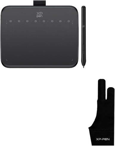 XPPen Artist Drawing Glove 2-Fingers Glove for Graphics Drawing Tablet Suitable for Right Hand and Left Hand (Size M) & 6 * 4 inch Drawing Tablet with 16384 Pressure Levels IT640 Digital Art Tablet in Saudi Arabia