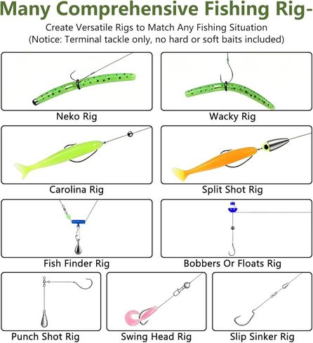 412Pcs Fishing Tackle Kit with Box,Complete Terminal Tackle Assortment-Hooks,Eye Beads,Sinkers & Swivels, Beads & Bobber Stops,Pliers,Fishing Equipment for Freshwater Bass&Trout,Fishing Gift for Men in Saudi Arabia