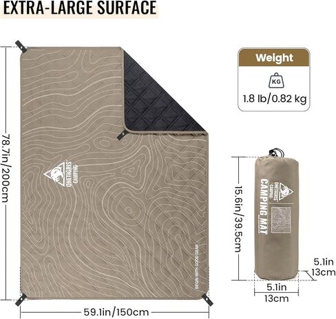ONETIGRIS CAMPING Waterproof Picnic Blanket, Large Outdoor Camping Blanket, Sandproof Beach Mat, Portable Picnic Mat for Beach, Park & Camping in Kuwait