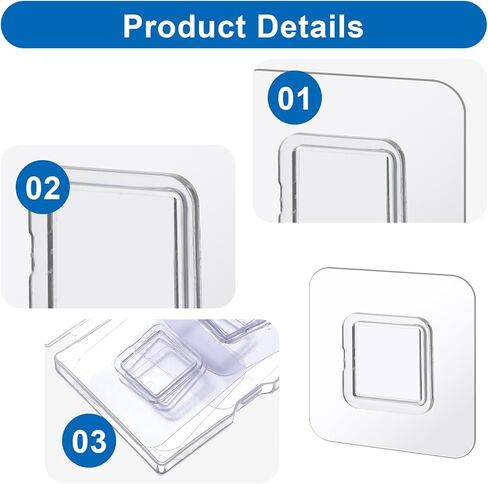 12 PCS Shower Phone Holder, Shower Adhesive Replacement, Self-adhesive Sticker Replacement, Wall Mounted Replacements Sticky pads, Waterproof Replacements Adhesive Strip for Dispenser Wall Mounted in Saudi Arabia