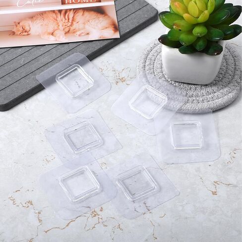 12 PCS Shower Phone Holder, Shower Adhesive Replacement, Self-adhesive Sticker Replacement, Wall Mounted Replacements Sticky pads, Waterproof Replacements Adhesive Strip for Dispenser Wall Mounted in Saudi Arabia
