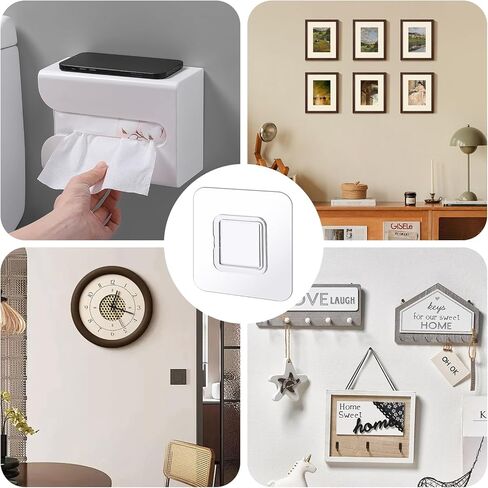 12 PCS Shower Phone Holder, Shower Adhesive Replacement, Self-adhesive Sticker Replacement, Wall Mounted Replacements Sticky pads, Waterproof Replacements Adhesive Strip for Dispenser Wall Mounted in Saudi Arabia
