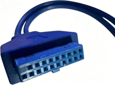 19-Pin Motherboard Header Adapter to 2-Port USB 3.0 Female Back Panel Cord, High-Speed 5 Gbps, for Desktop PC in Saudi Arabia