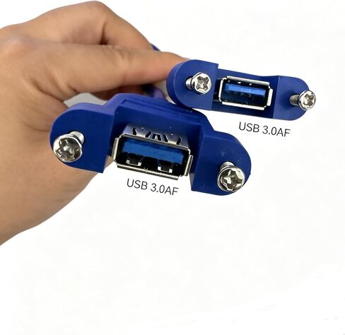 19-Pin Motherboard Header Adapter to 2-Port USB 3.0 Female Back Panel Cord, High-Speed 5 Gbps, for Desktop PC in Saudi Arabia