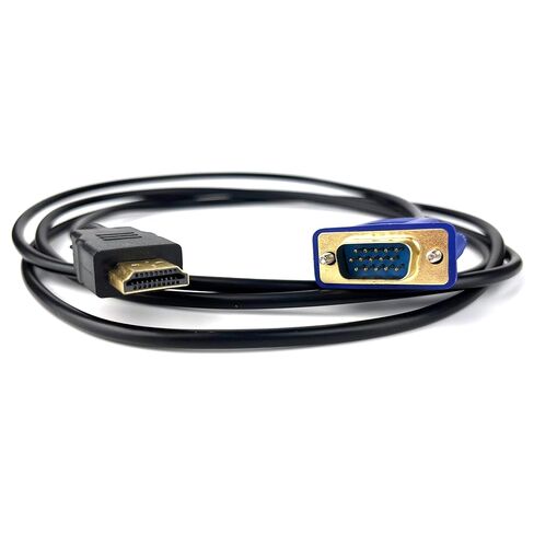 كابل HDMI ذكر إلى VGA ذكر كابل محول فيديو 1080P لمشغل DVD للكمبيوتر الشخصي 1080P HDTV، 5.58 قدم in Kuwait