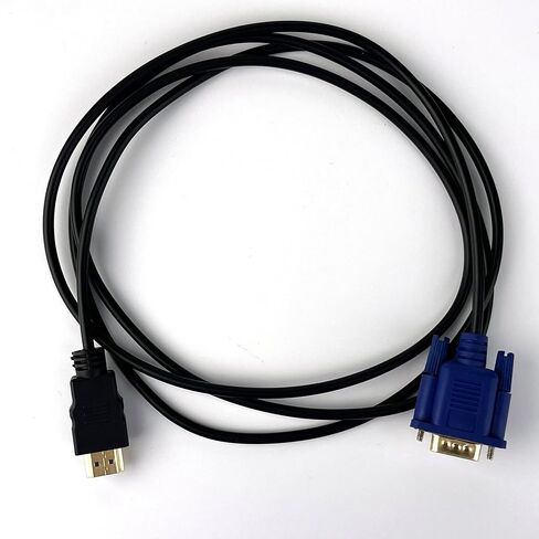 كابل HDMI ذكر إلى VGA ذكر كابل محول فيديو 1080P لمشغل DVD للكمبيوتر الشخصي 1080P HDTV، 5.58 قدم in Kuwait