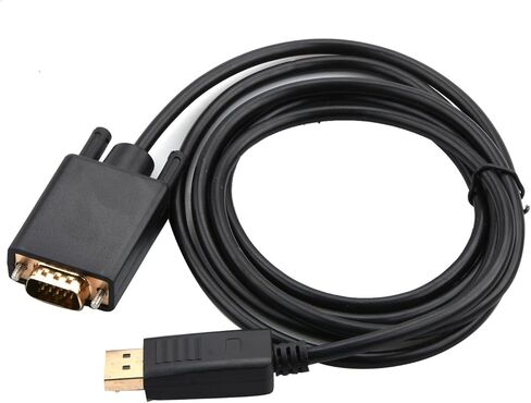 1080P DP to VGA Converter Display Port Male to VGA Male Adapter Cable 1920x1200 Spare US in Saudi Arabia