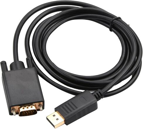 MOUDOAUER 1080P DP to VGA Converter Display Port Male to VGA Male Adapter Cable 1920x1200 Replacement US in Saudi Arabia