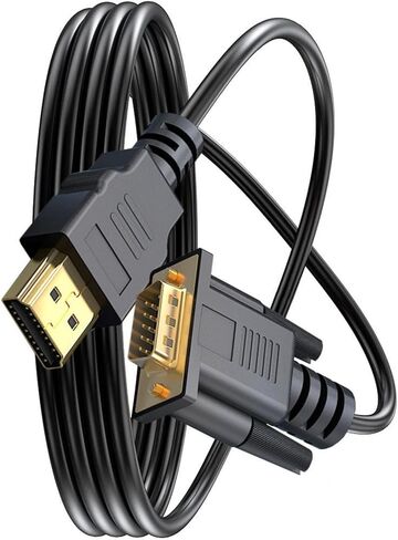 Reliability 1080p Hdmis to Vga Adapter Cable Gold Plate for Laptops Desktops and More Devices in Saudi Arabia